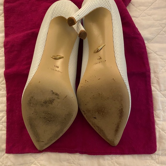 Diane Von Furstenberg white heels. Beautiful—got several compliments! - Picture 5 of 5